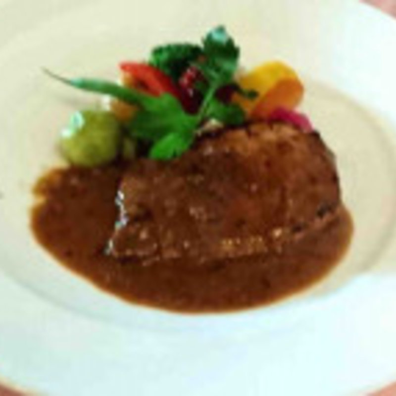 神戸ポークのソテー(北野坂にしむら珈琲店)