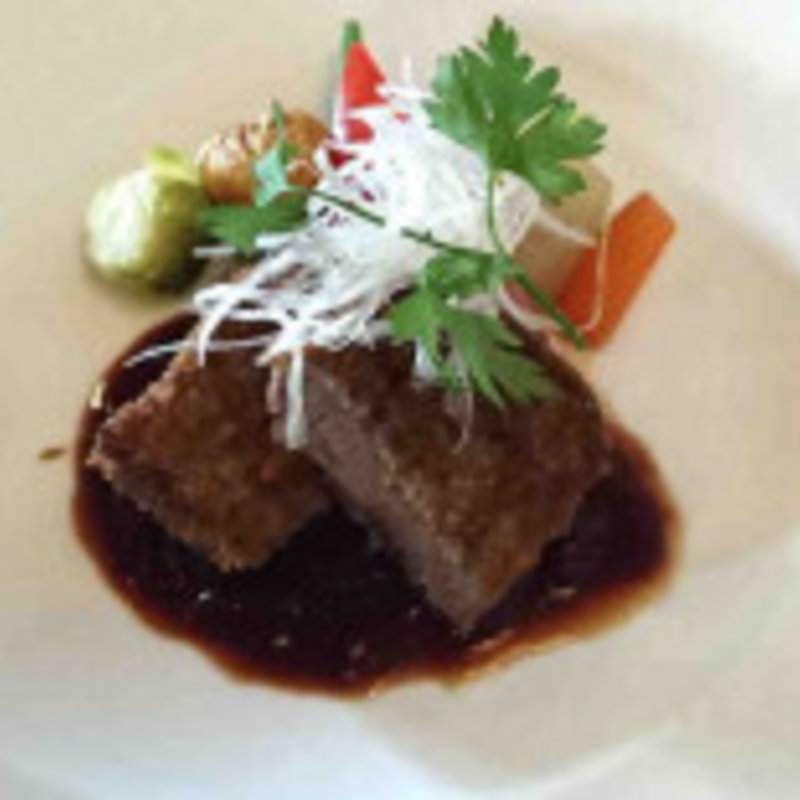 黒毛和牛のカツレツ(北野坂にしむら珈琲店)