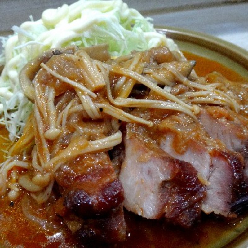 豚ソテーえのきのトマトソース(千両 )
