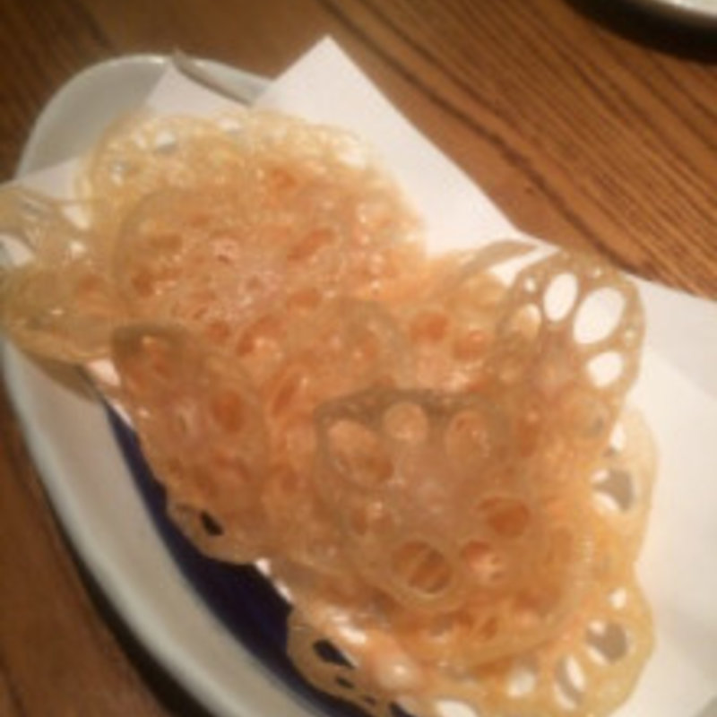 れんこんチップス(博多トクトク やきとり いっせい)