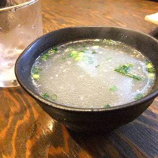 特製スープ(博多とりかわ大臣·住吉5丁目串房)