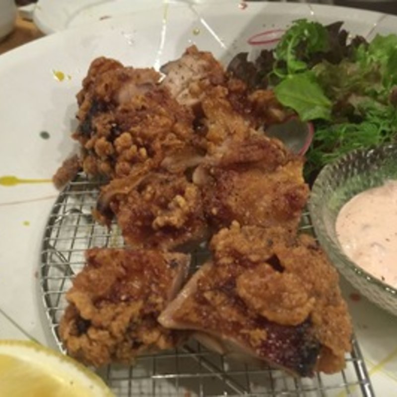 かしわの竜田揚げ(博多ほたる 西中洲本店)