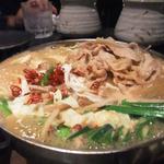 もつ鍋・みそ味(博多もつ鍋 まぁる。 八尾店)