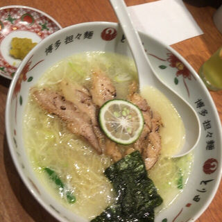 チャーシューとり白湯麺(とり田美野島店)