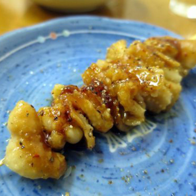 焼鳥、皮(原酒店)