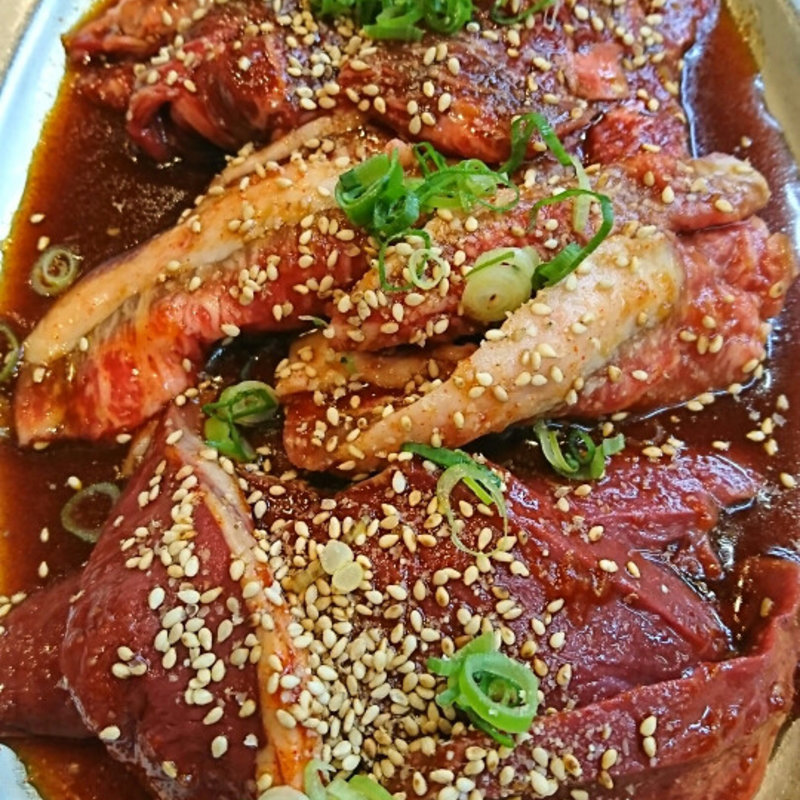 カルビ、ハラミ、心臓(古都園)