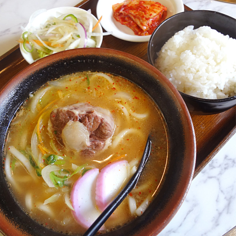 テールうどん定食(可部焼肉センター )