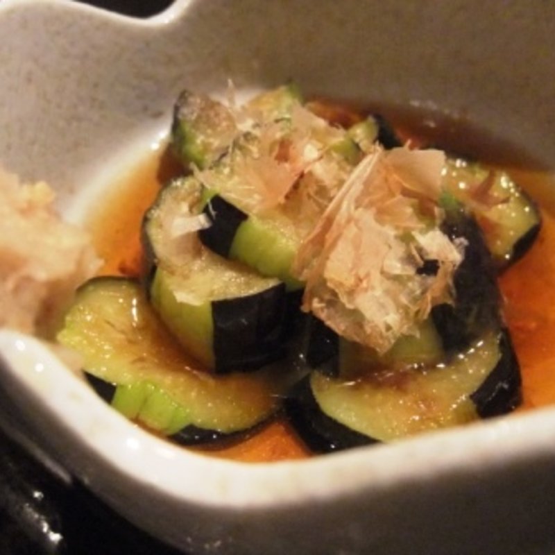 秋茄子の揚げびたし(台所屋ケンちゃん )