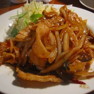 豚肉の生姜焼き台湾風(台湾料理 美味仙)