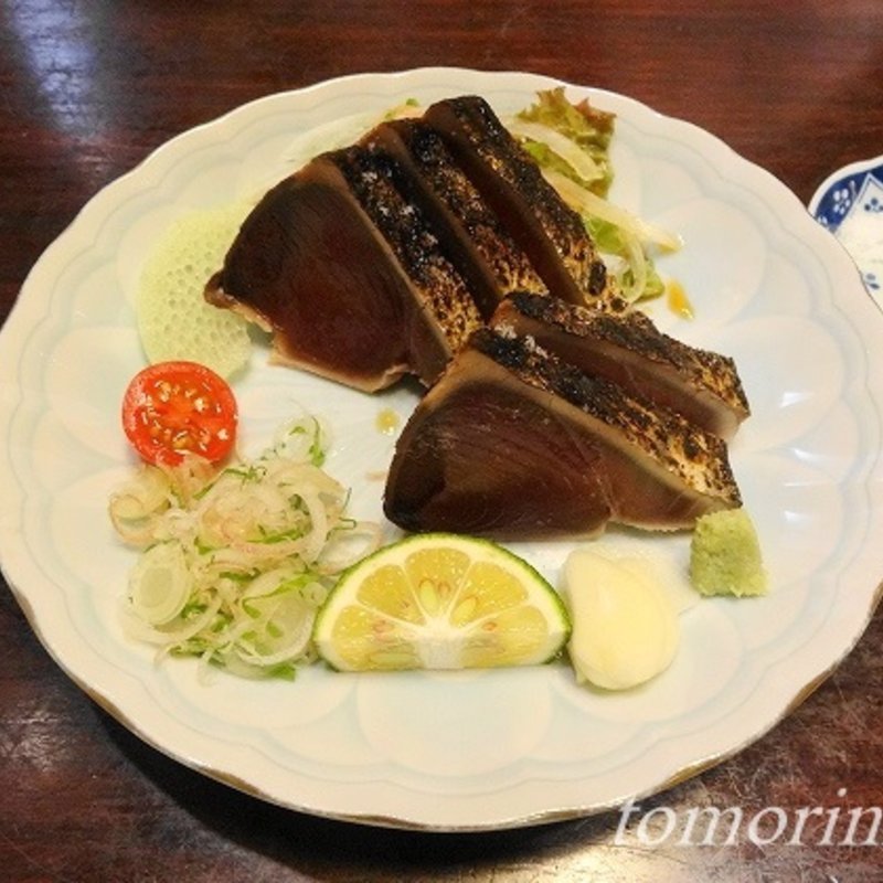 一本釣り　鰹塩たたき(司 高知本店 （とさりょうり・つかさ）)