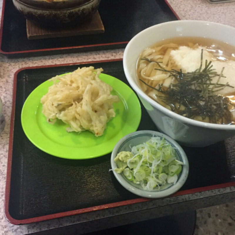 かきあげきしめん(温)(吉野屋)