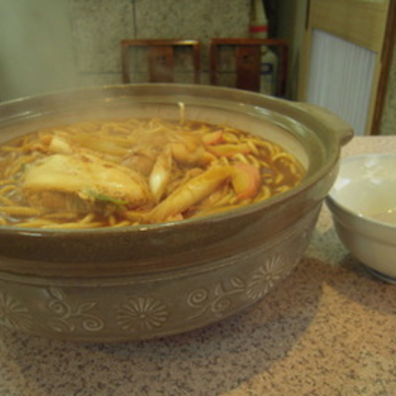 親子入り味噌煮込みうどん大盛り(吉野屋)