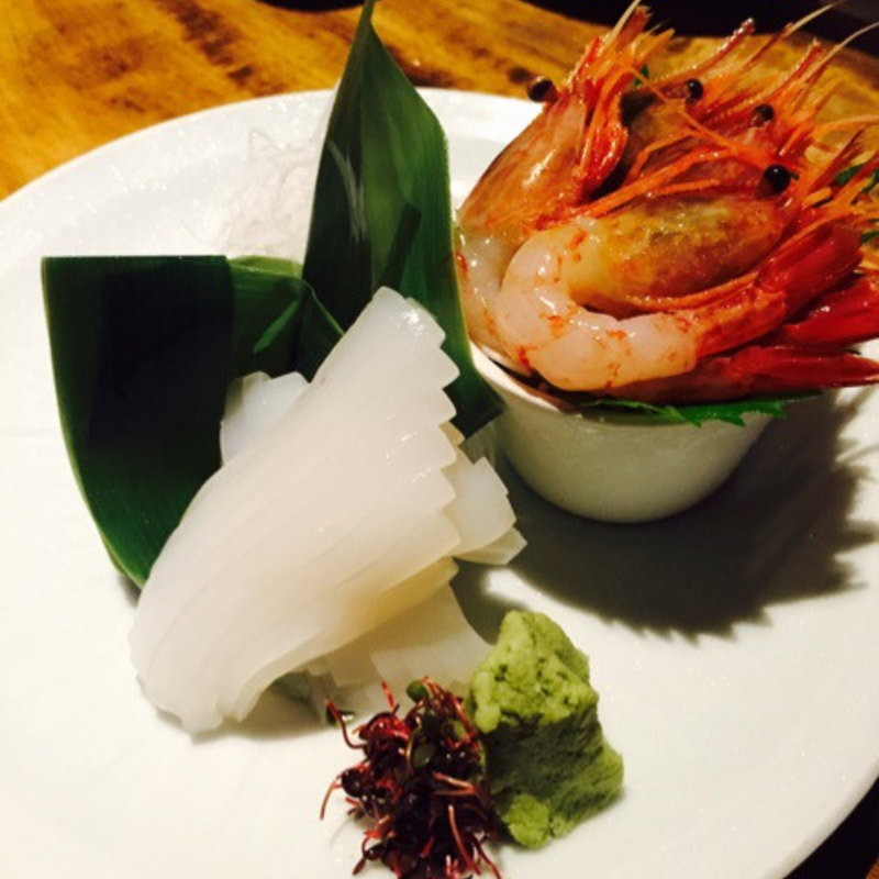 甘エビとイカのお刺身(味み亭 （あじみてい）)