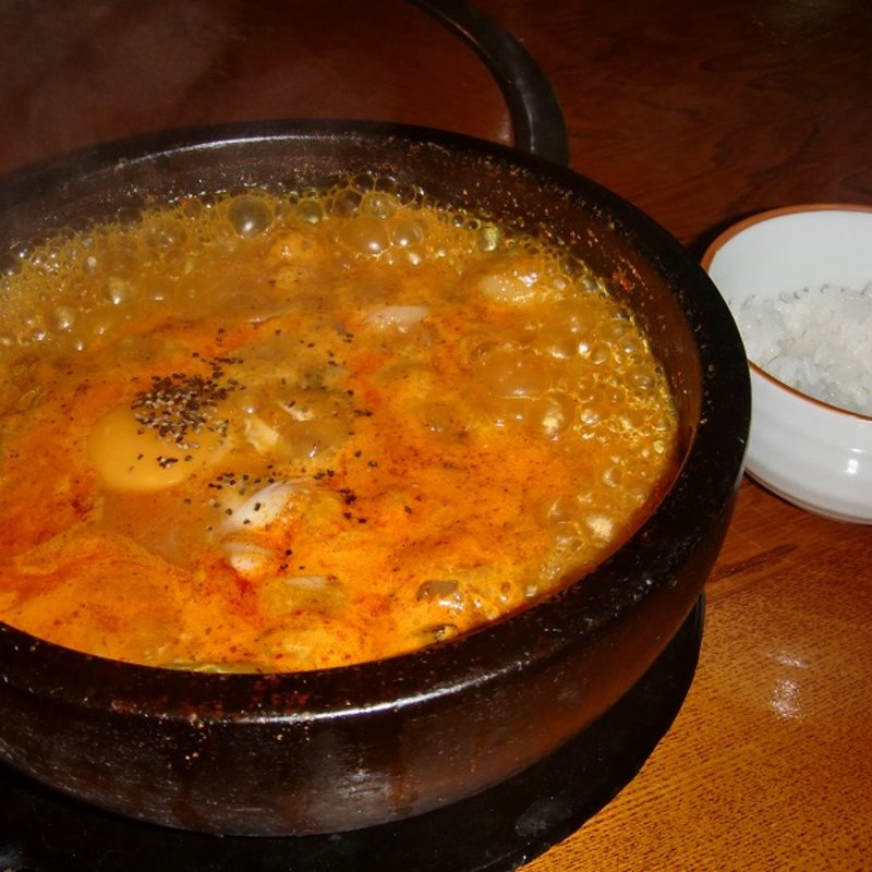 ユッケジャンうどん+ライス(味仙坊 )