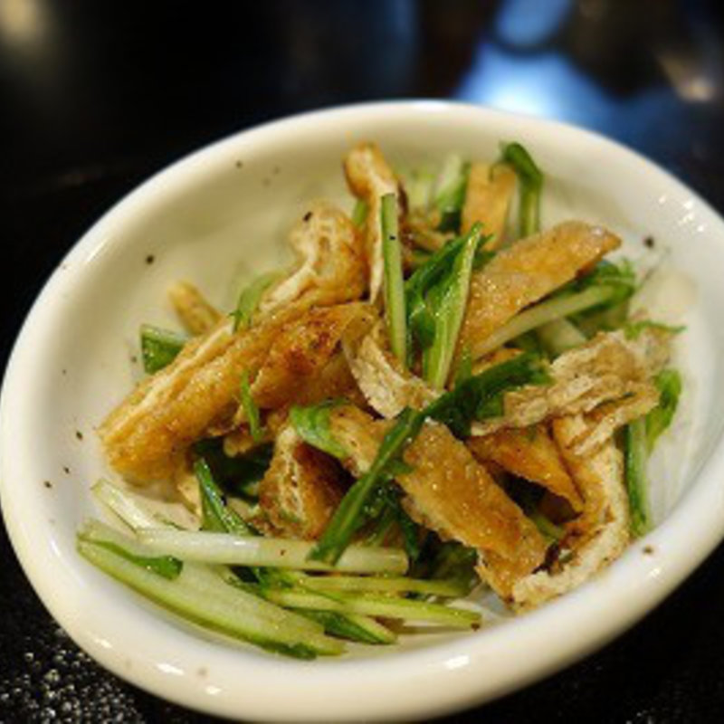 油揚げと三ツ葉(味膳すずき)