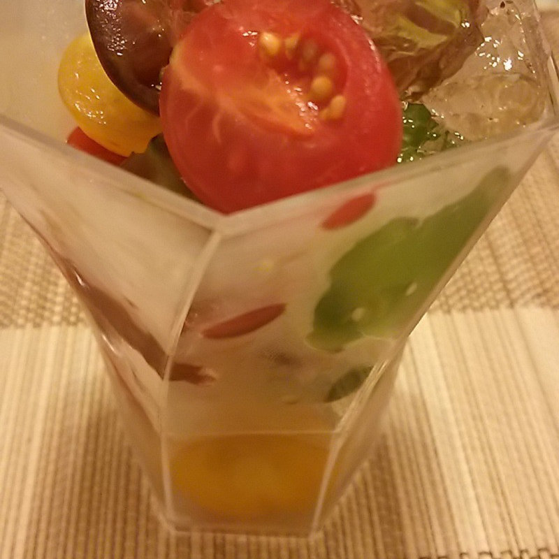 北海道産のカラフルトマト・ライムジュレ(今日のごはん 和saiの国 エキマルシェ大阪店)