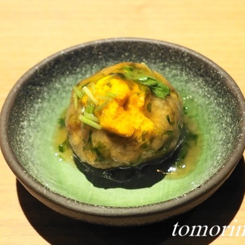 雲丹（うに）のせ蓮根まんじゅう(和ダイニング 一如 横浜)
