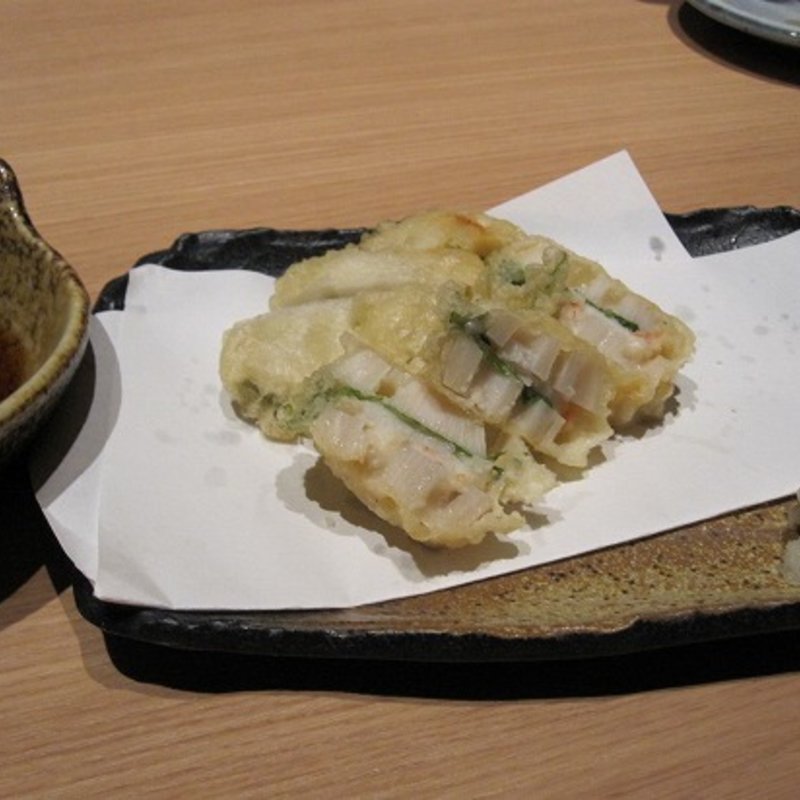 海老のレンコン挟み(和と酒 馬乃屋 （わとさけ うまのや）)