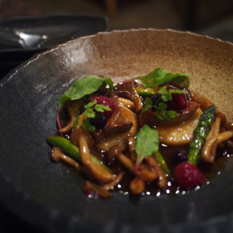 フォアグラと山芋のソテー(和創作 空 Kuu 西新宿)