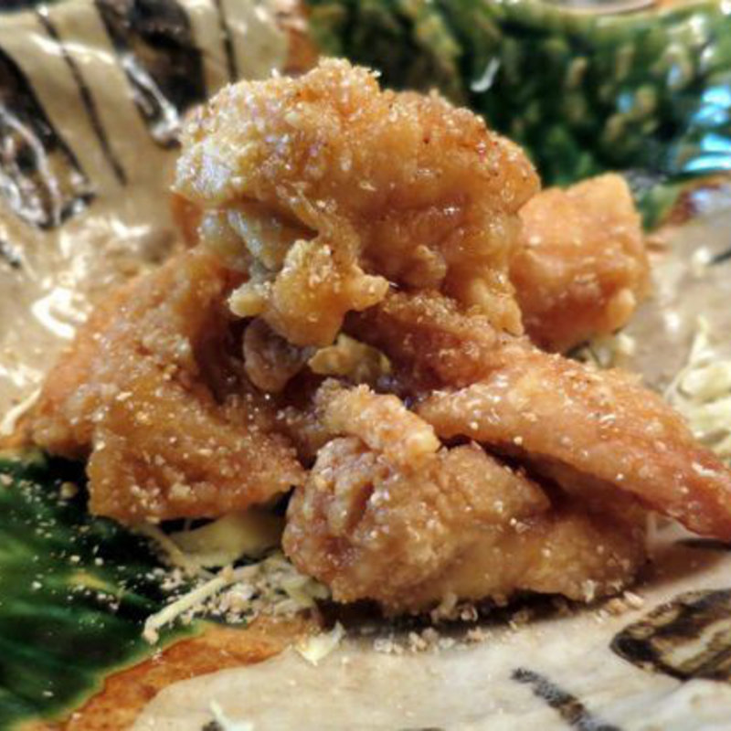 鶏の唐揚げ　香味ダレで(おのろじ)