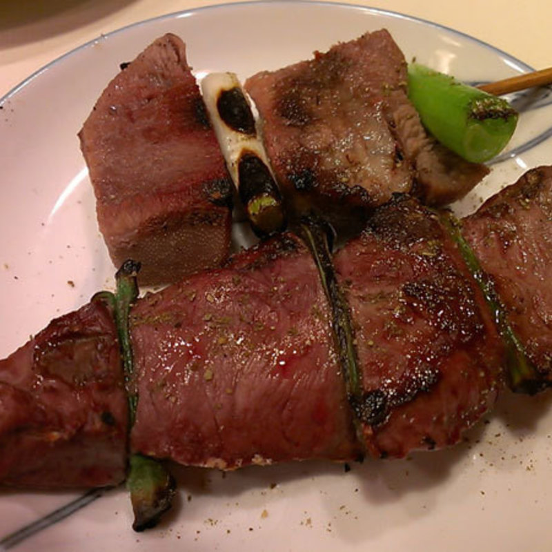 串焼き（タンと心）(和風もつ料理 あらた )