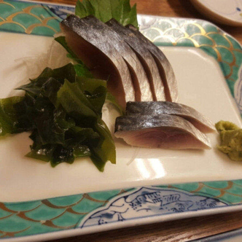 しめ鯖お刺身(和食居酒屋 藤喜丸 新川店)