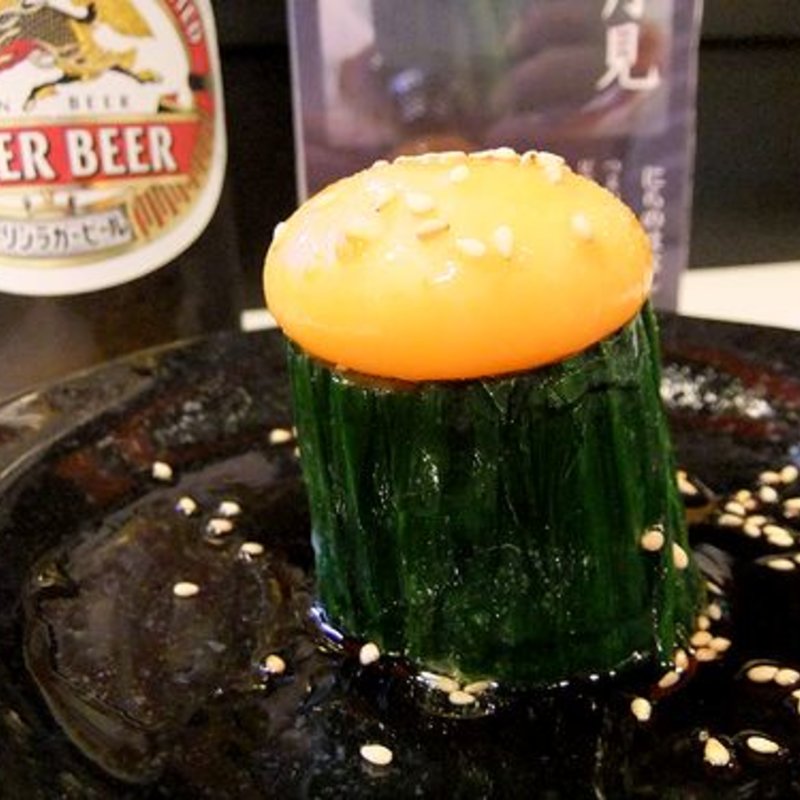 にら月見(唐揚　とっとうと)