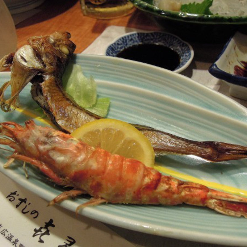 ハタハタとモサエビ(喜多八寿司 )