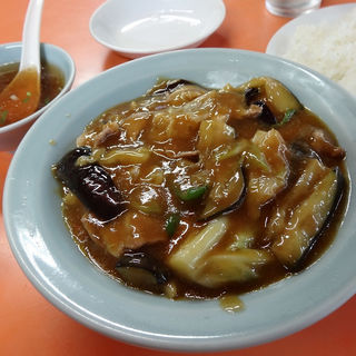 肉とナスの味噌煮定食(喜楽飯店 （キラクハンテン）)