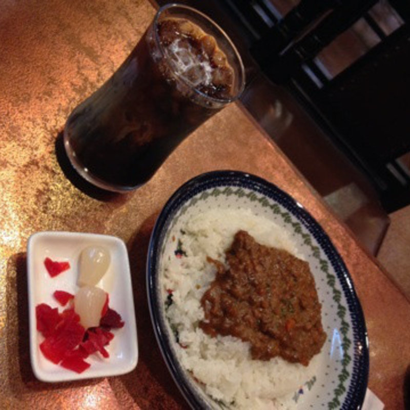 ドライカレー&アイスコーヒー(喫茶　ビクター )
