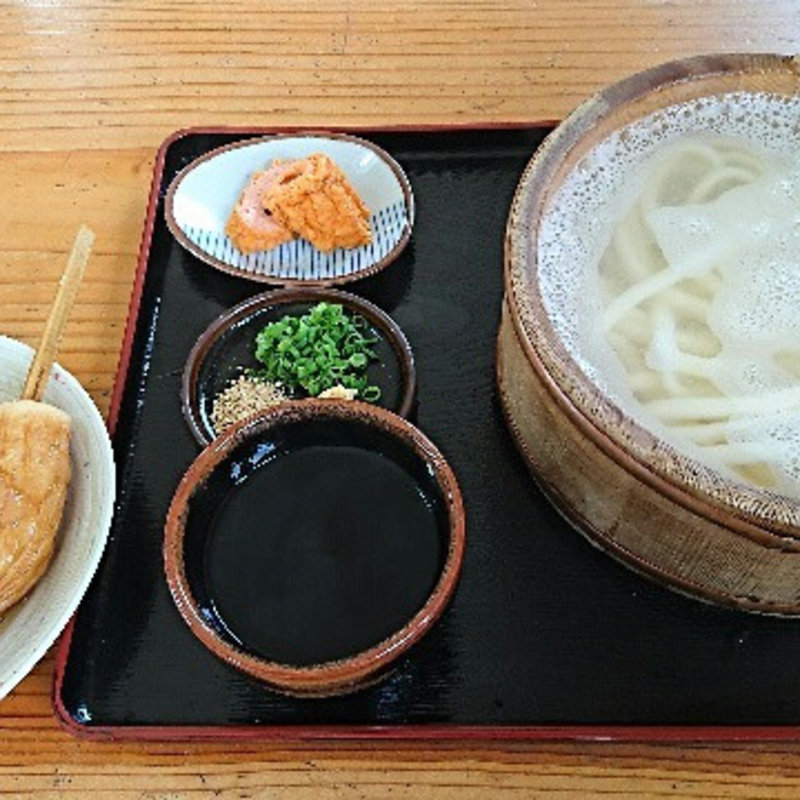 たらいうどん(極麺あたけ 土成店)