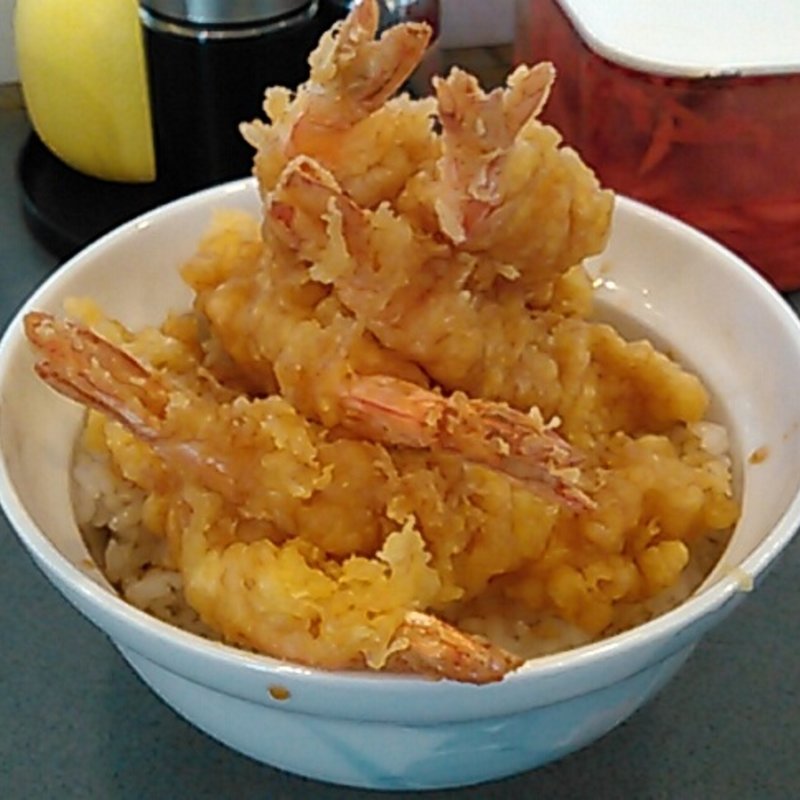 極・海老天丼(四八天丼 味彩屋)