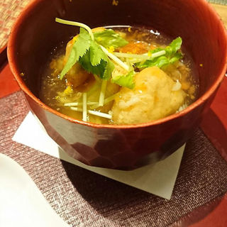 海老芋と子蕪、せいこ蟹の餡掛け(四季旬菜 NAKANO 三軒茶屋)