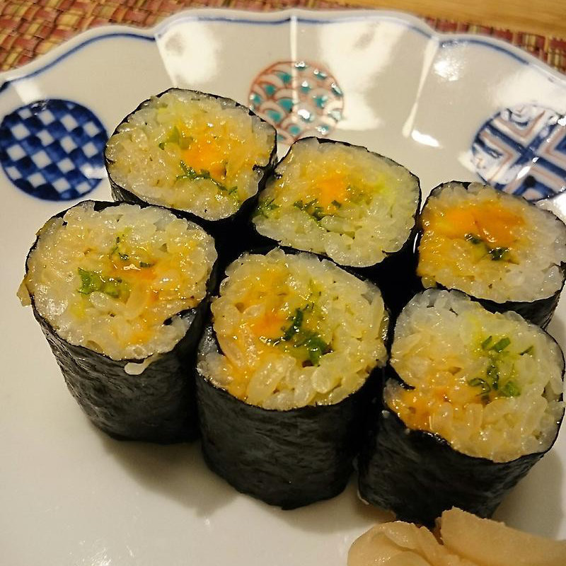 生雲丹の巻き寿司(四季旬菜 NAKANO 三軒茶屋)