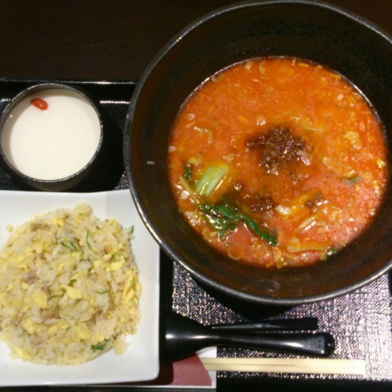汁有り担々麺セット(四川担々麺 杏亭 ジャズドリーム長島店 )