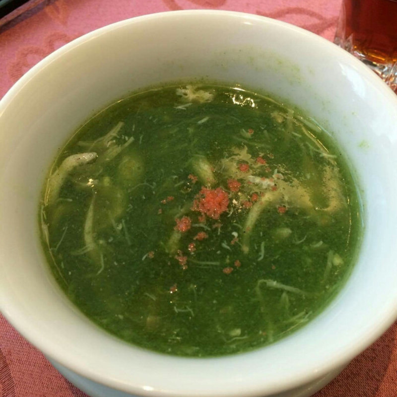 あおさとしらすのスープ(Szechwan Cuisine & Wine YIFU)