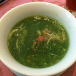 あおさとしらすのスープ(Szechwan Cuisine & Wine YIFU)