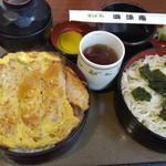 カツ丼セットそばorうどん(四條庵)