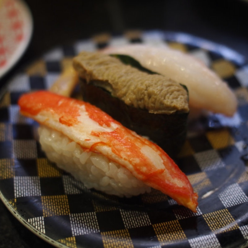 カニカニ3貫(回し寿司活 目黒店)