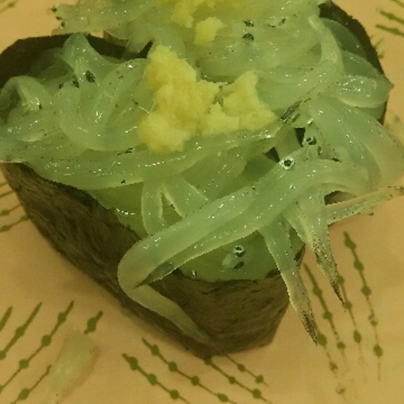 網走産シラウオ(回転寿司 トリトン 三輪店)