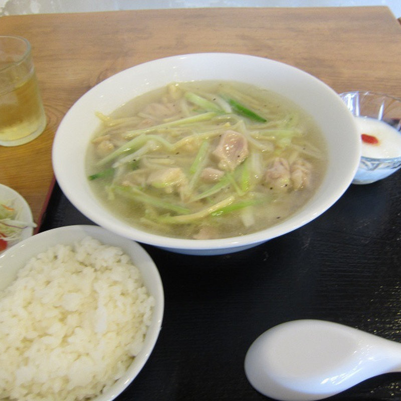 鶏肉と野菜の塩そば（ランチ)(回頭)
