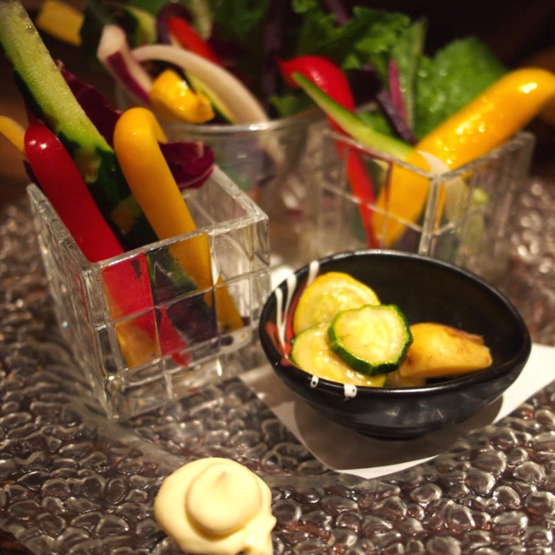 季節の有機野菜を使ったバーニャカウダ(囲 溝の口店 （カコイ）)