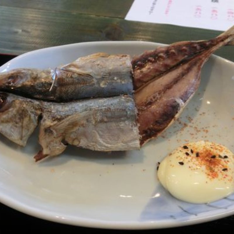 青むろ鯵のくさや定食(地魚干物食堂 藍ヶ江水産 )