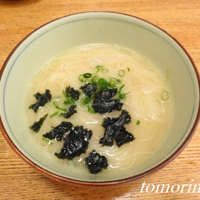 うまずらハギのあら汁にゅうめん(地魚料理 みつはし )
