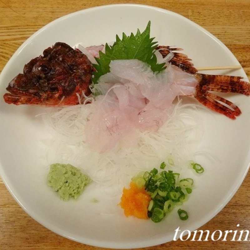 カサゴのお造り(地魚料理 みつはし )