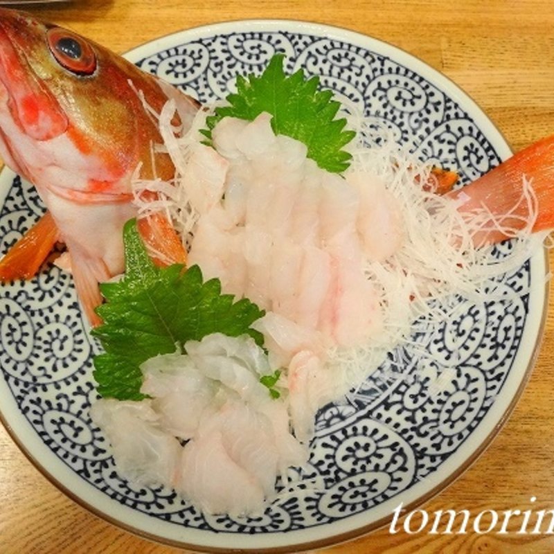 活天然　特大アカハタのお造り(地魚料理 みつはし )