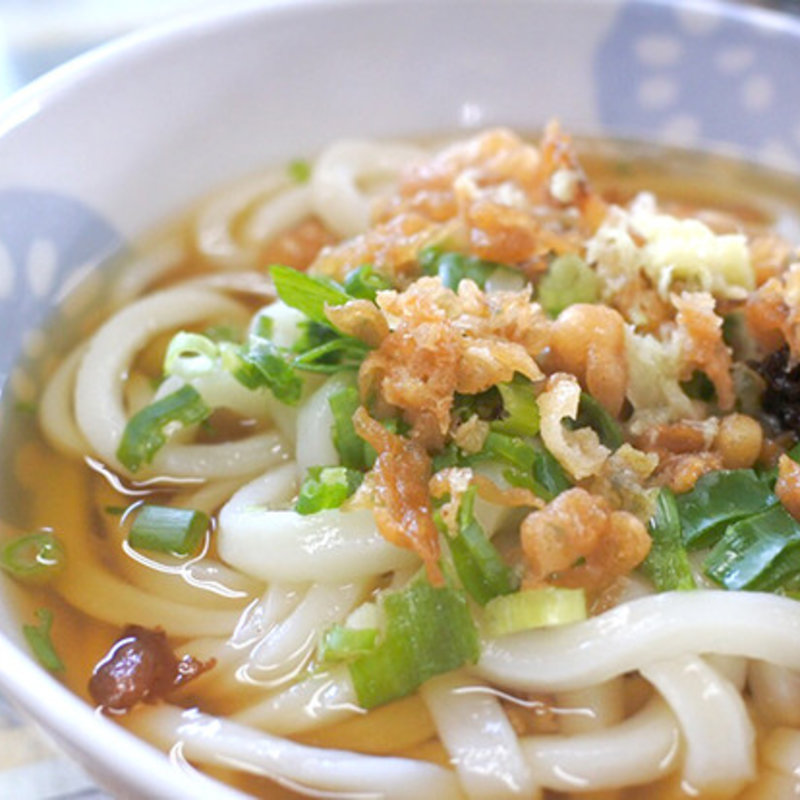 温かいかけうどん(坂出・山下うどん店)