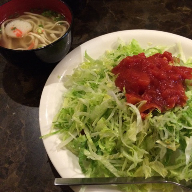 タコライス(ミニ沖縄そば付き(城 （おきなわきっちん ぐすく）)