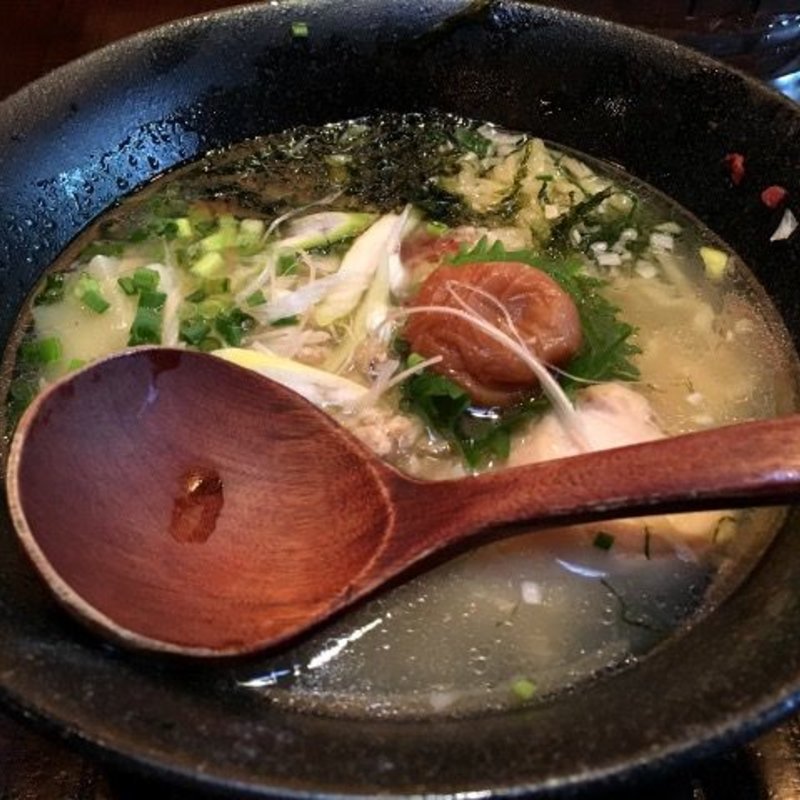 梅鶏塩らー麺(塩らー麺 本丸亭 横浜元町店)