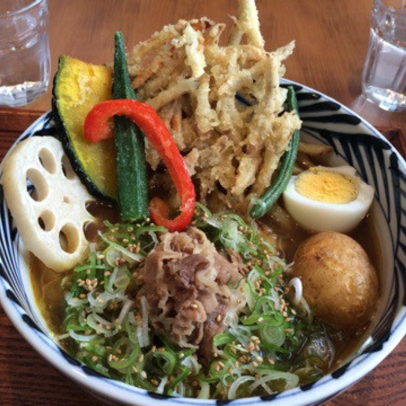 肉カレーうどん(増田うどん)